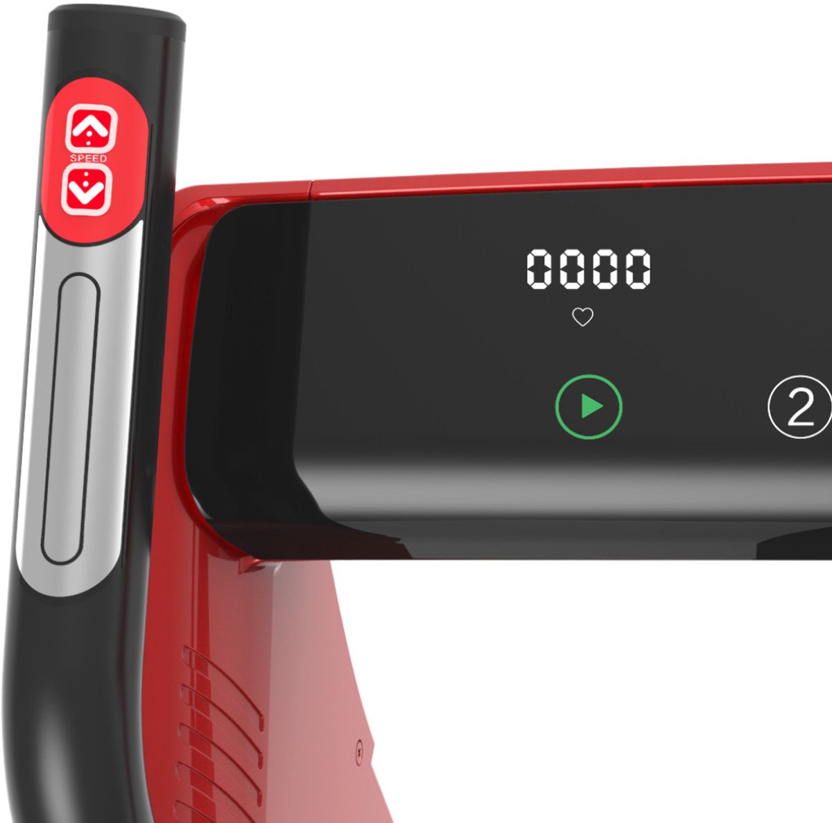 CARE CT-960 - Connected loopband - Maximale snelheid 14 km/u - 8 programma’s - Opvouwbaar - Gemotoriseerde helling tot max. 9% - Voor thuisgebruik - Rood thumbnail 5