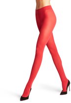 FALKE Pure Matt eenkleurig materiaal ondoorzichtig 50 DEN panty dames rood - maat M