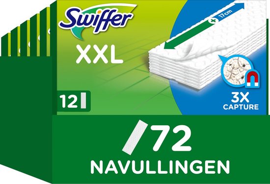 Swiffer XXL Recharge lingettes pour sols - 6 x 12 pièces