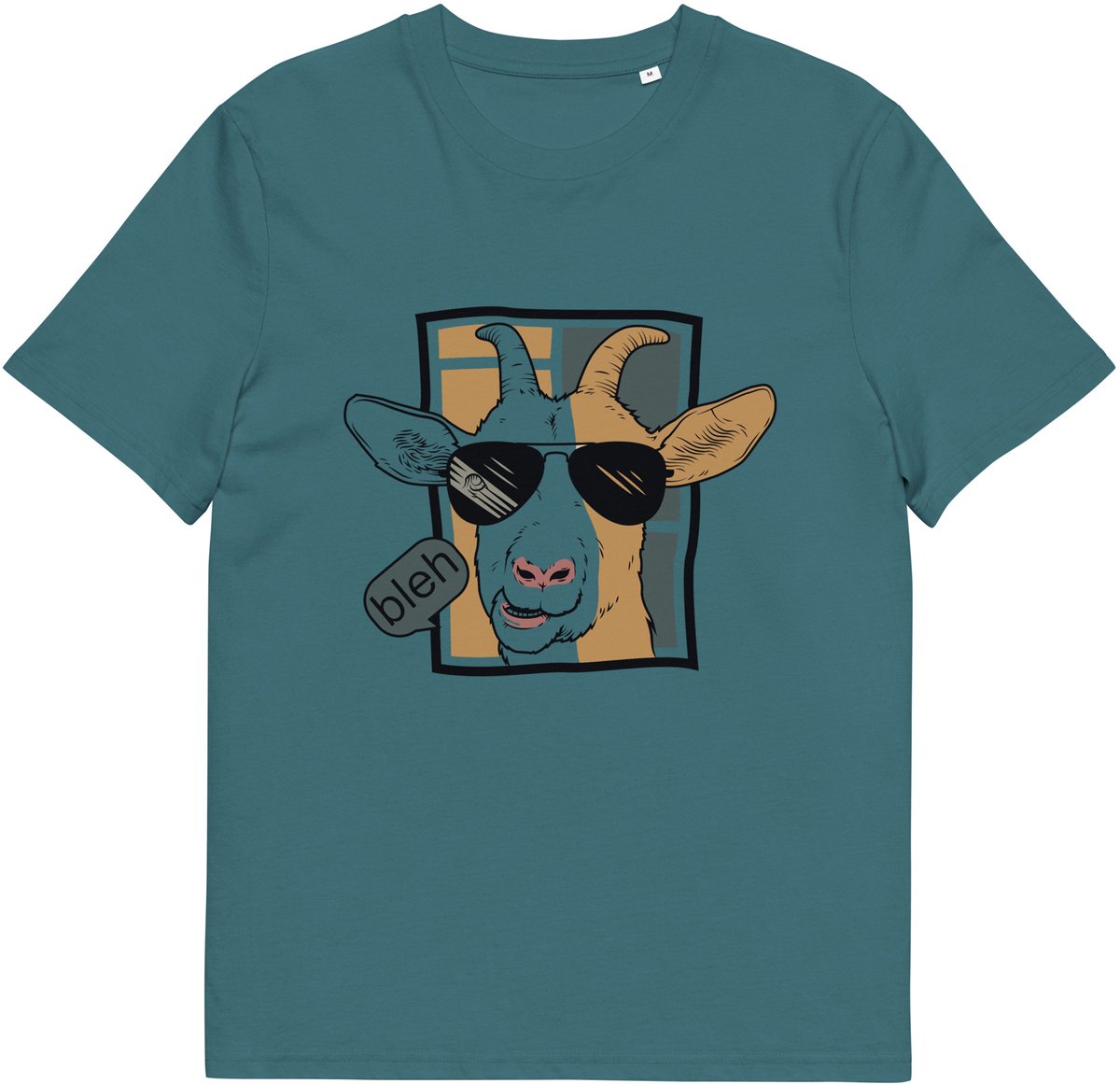 Funny Goat T Shirt - Dames en Heren Tshirt met Print - Leuk Cadeau Geiten Liefhebber - Blauw - 3XL