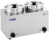 Bain Marie - 2 x 2,75 liter - 300 W - Royal Catering