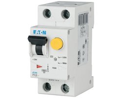Eaton PFL6-16/1N/B/003 aardlekautomaat 1P+N, 16 A, 30 mA, type AC, B-karakteristiek, 6 kA