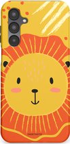 Casetastic Hoesje Geschikt voor Samsung Galaxy A16 - Stijlvolle Beschermende Duo-layer Case - Vrolijke leeuw