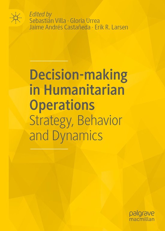 Decision making in Humanitarian Operations - cover