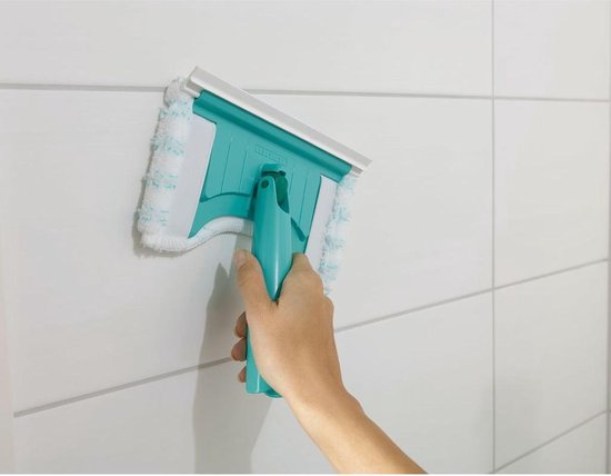 Leifheit Flexi Pad Click System Balai pour salle de bains et carrelage - Poignée télescopique