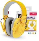 Alpine Muffy Kids Gehoorbescherming kinderen – Oorbeschermers kinderen - Oorkappen kinderen - Verminderd omgevingsgeluid en verhoogd de concentratie - Handig voor in de klas of bij luidruchtige events – Geel – Demping 25 dB