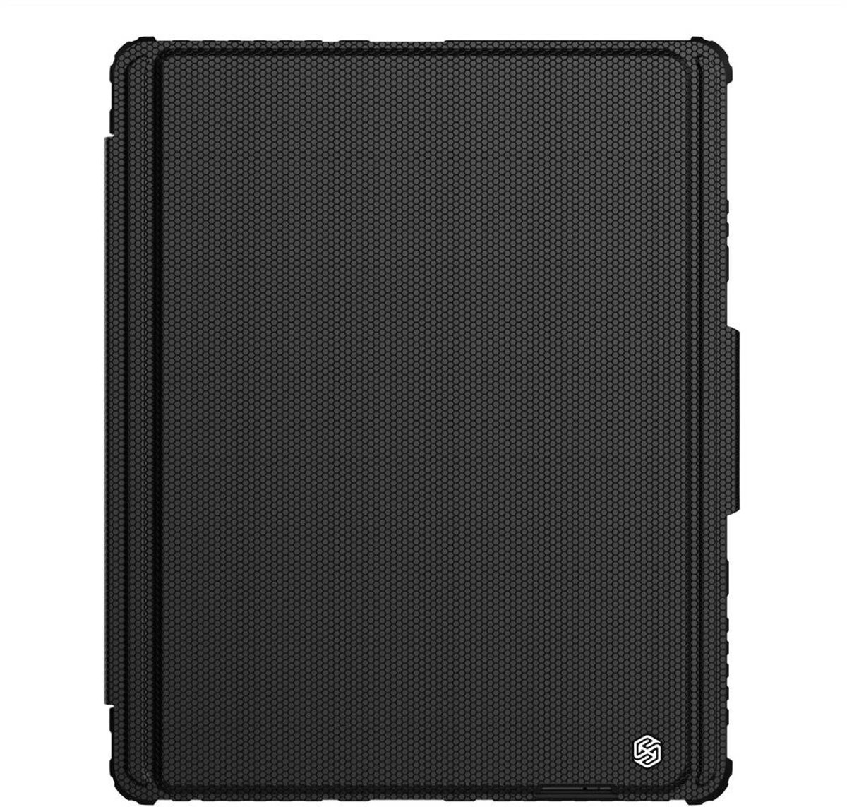 Nillkin, Hoesje geschikt voor iPad Pro 12.9 inch / Air 13 inch - Verlicht Toetsenbord Bumper Link Series, Zwart