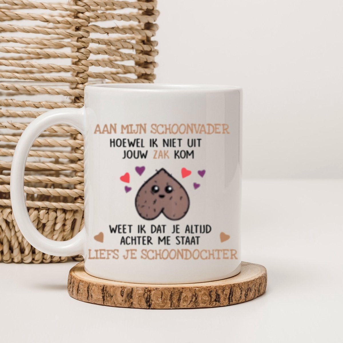 Beker - Aan mijn schoonvader - Vaderdag - Grappige mok