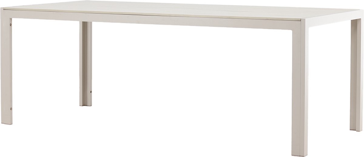 Nest outdoor Joas Polywood Tuin Eettafel Beige - Buiten - Aluminium - Terras - 205 x 90 cm