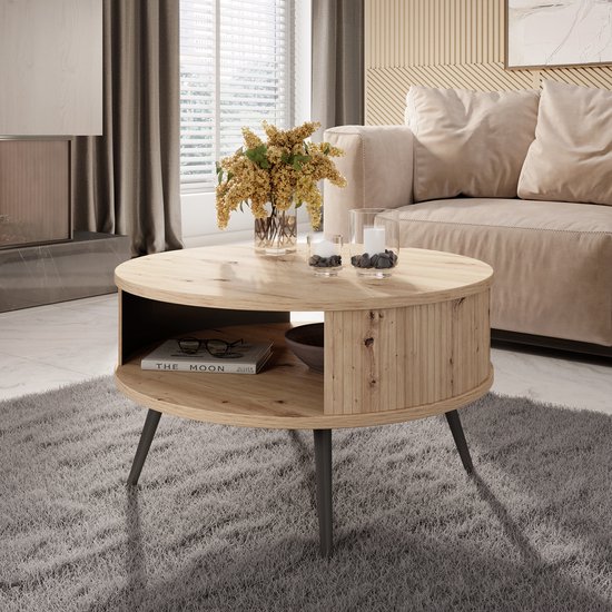 Meubles - Table basse Riley - Chêne - 76 cm