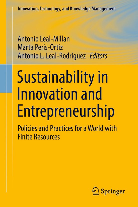 Sustainability in Innovation and Entrepreneurship - cover