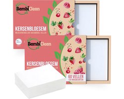 BambiClean Wasstrips Voordeelverpakking Kersenbloesem - 240 wasbeurten - Milieuvriendelijke Wasmiddeldoekjes - Wasmiddel Strips Proefpakket