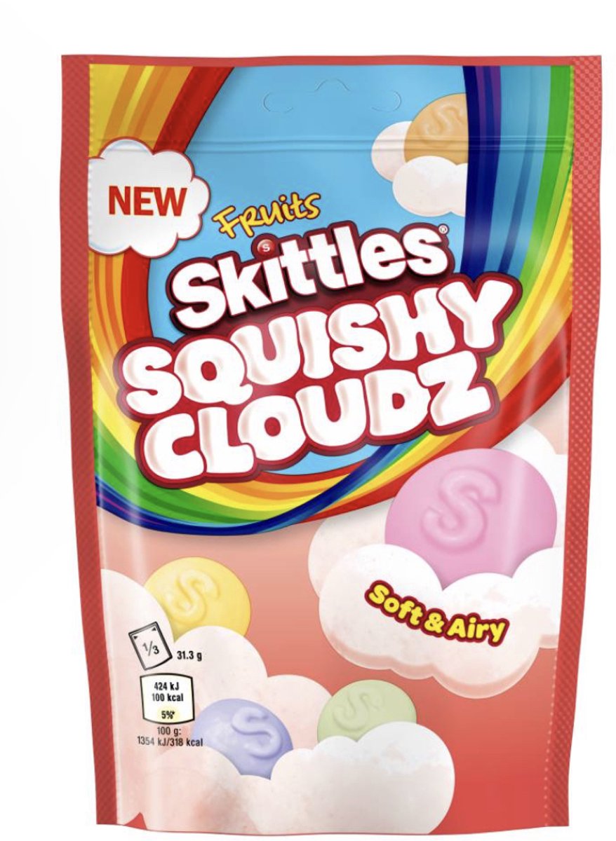 Skittles Squishy Cloudz Fruits 2 Stuks