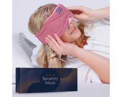 Slowwave Serenity Mask - New generation bluetooth slaapmasker - inclusief White, Pink en Brown Noise - Inclusief Binaural Beats - Met handige timer (onbezorgd in slaap vallen) - Ervaar het beste audio masker - Kleur: roze