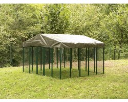 Kippenren - Cucciolotta - 3x3 meter -Hoogwaardig staal - Overdekt
