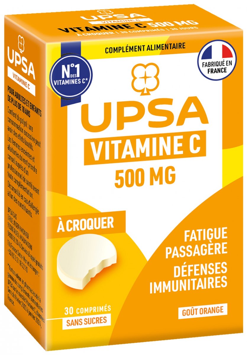 UPSA Vitamine C 500 mg 30 Kauwtabletten