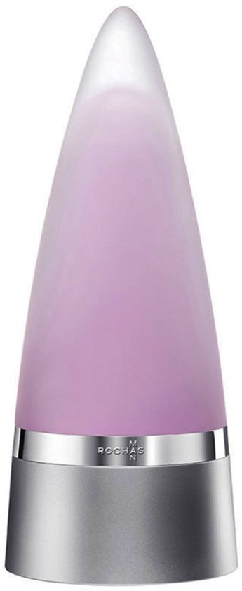 Rochas Man Intense parfumfles met lila vloeistof, zilveren basis
