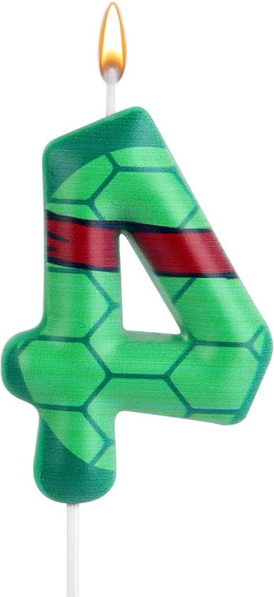 4 Stuks Ninja-schildpad Bouwstenen – Cartoon Actiefiguren Voor Verjaardagstaartdecoratie En Feestjes