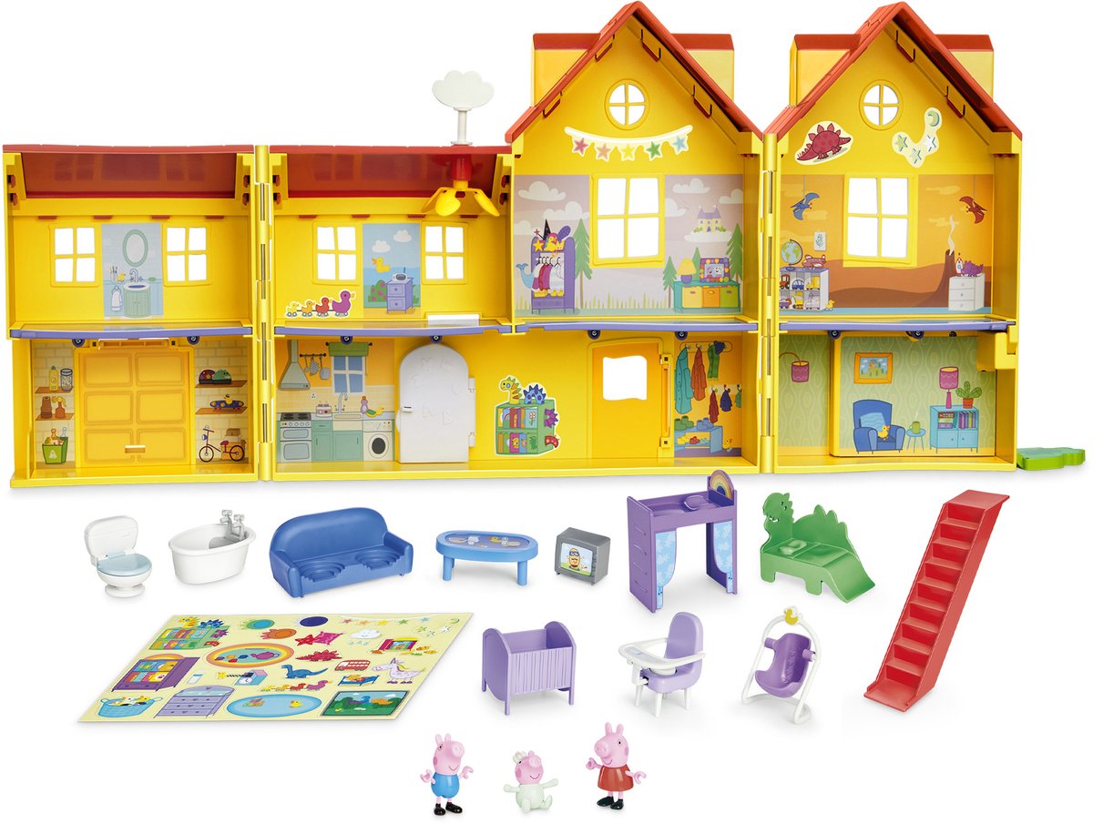 Peppa Pig Familie Huis - Groot uitklapbaar speelgoed huis - Duurzaam — afbeelding 3