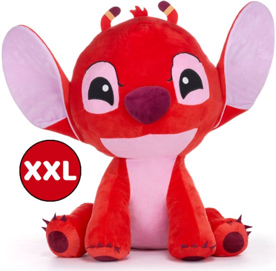 Leroy - Disney Lilo & Stitch Pluche Knuffel XXL 110 cm - Mega Grote XL Plush - Lilo en Stitch Extra Groot - Angel - Leroy - Scrump - Stitch - Speelgoed Cadeau Kinderen Jongens Meisjes
