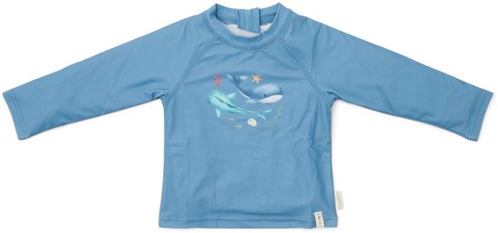 Foto: Zwemshirt lange mouw blauw sea life 86 92