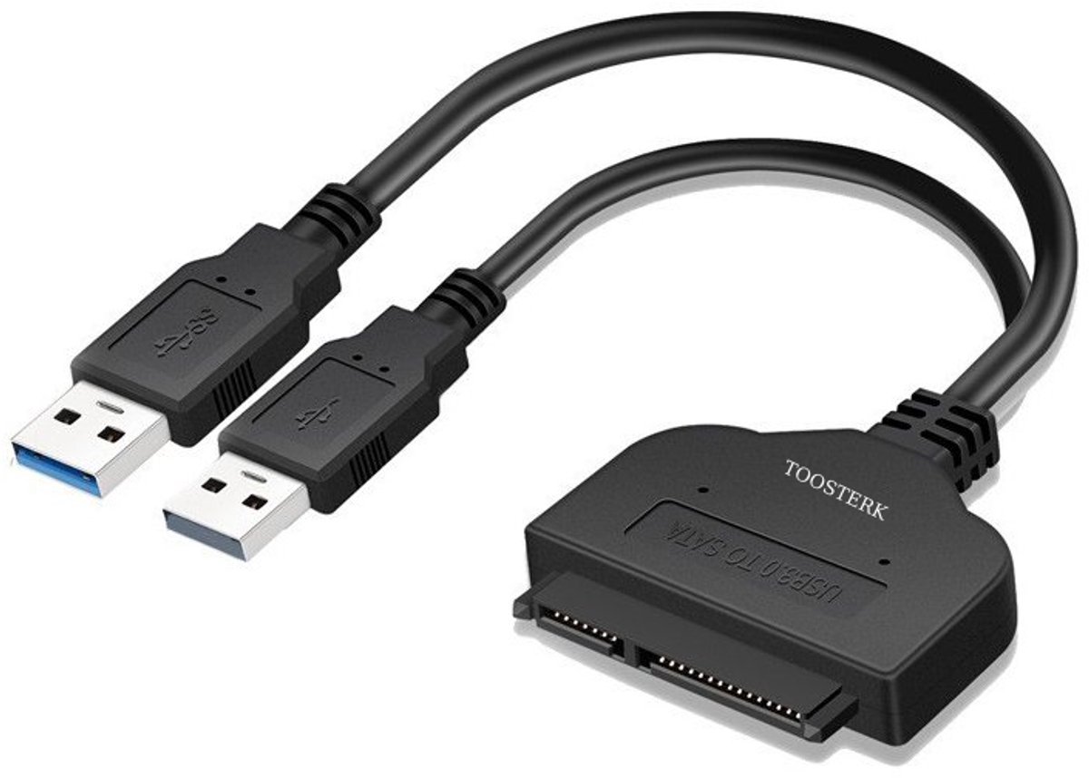 USB 3.0 naar SATA III Adapterkabel met UASP Snelle verbinding voor 2.5” SATA SSD/HDD via USB 3.0 met verbeterde overdrachtssnelheid