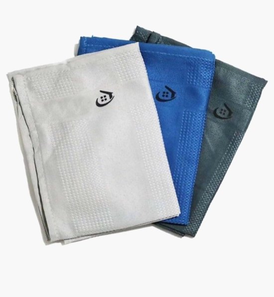 3 x chiffons à vitres en microfibre, chiffons de nettoyage, chiffons de polissage, serviettes de voiture