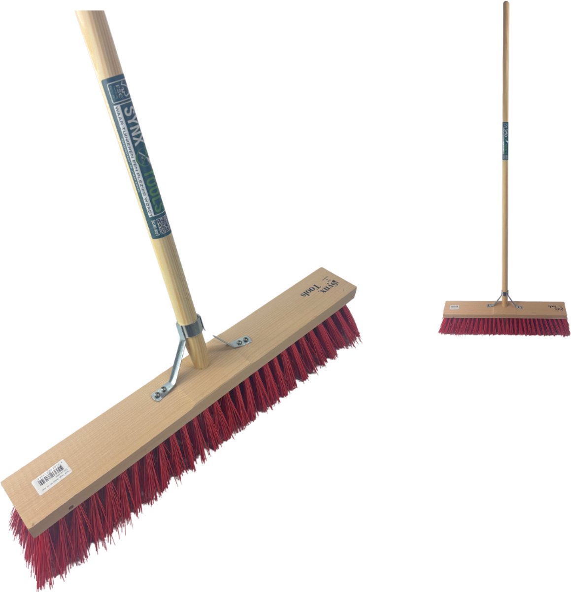 Goedkoopste Synx Tools Buiten Bezem - Nylon - 60cm - Bezems - Straatbezem Kunststof haren -Bezemsteel - Schrobborstels - Buitenbezem - schoonmaakartikelen - Steel 160 cm