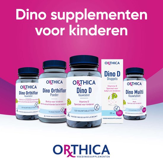 Orthica Dino Orthiflor - biotica voor kinderen - 30 kauwtabletten