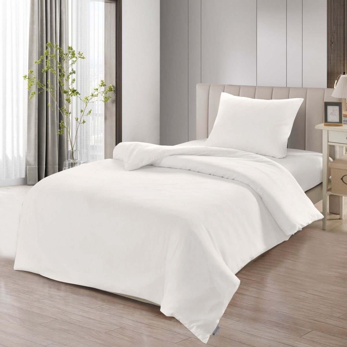 Lavella Sade Dekbedovertrek Set 4-delig - Wit - 240x220cm