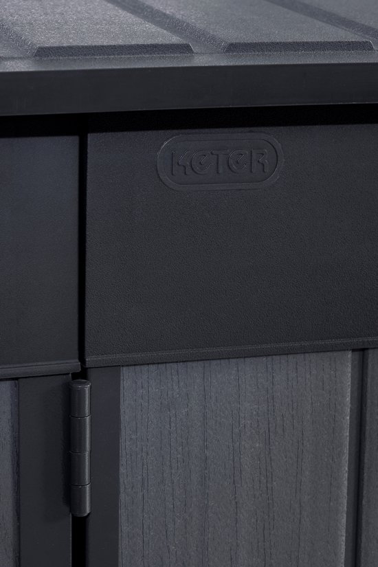 Keter Cortina Mega Armoire de Rangement - 2020L - 190,5x109,3x132,5cm - Gris Foncé