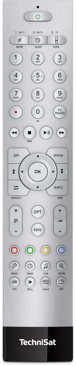 TechniSat TechniControl II afstandsbediening SAT, TV Drukknopen