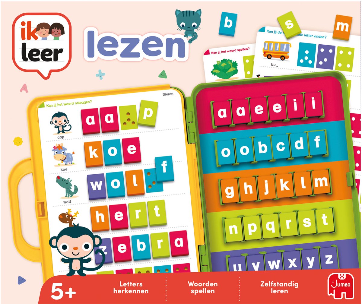 Jumbo - Ik Leer - Lezen - Educatief Spel - Vanaf 5 jaar - Koffer voor onderweg — afbeelding 3