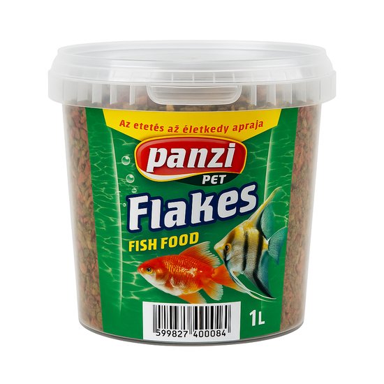 Foto: Panzi pet vissenvoer vissenvoer aquarium visvoer voor goudvis en andere aquariumvissen vlokken 1l