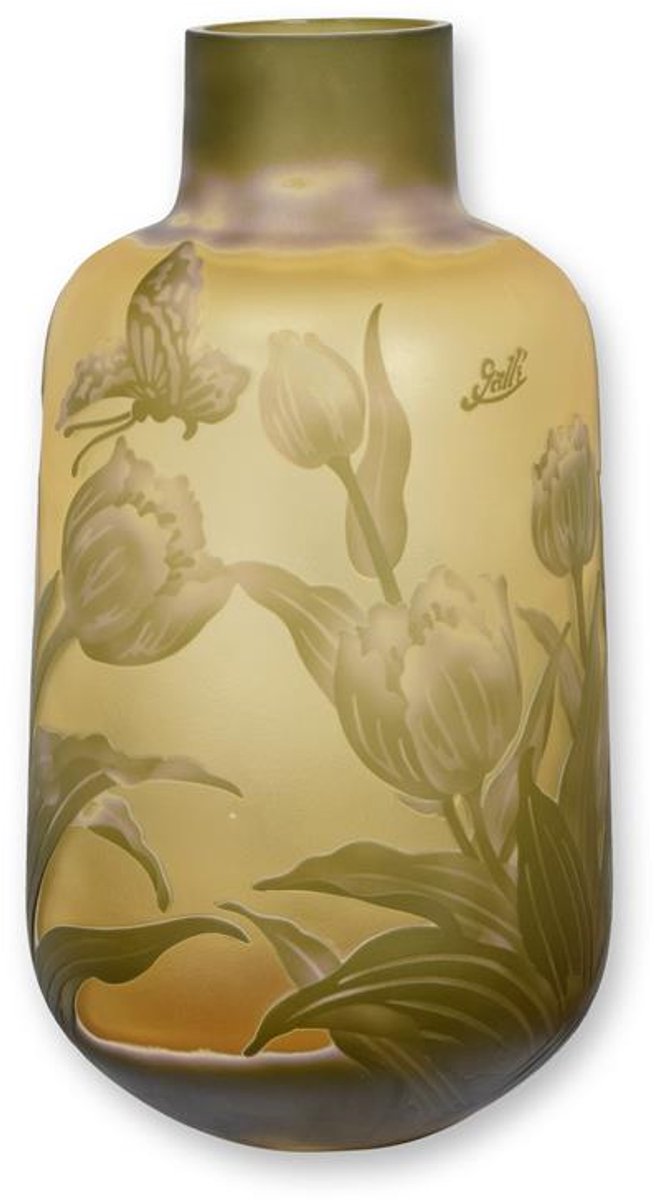 Vaas - "Tulip" - Cameo Glas - 38 cm hoog