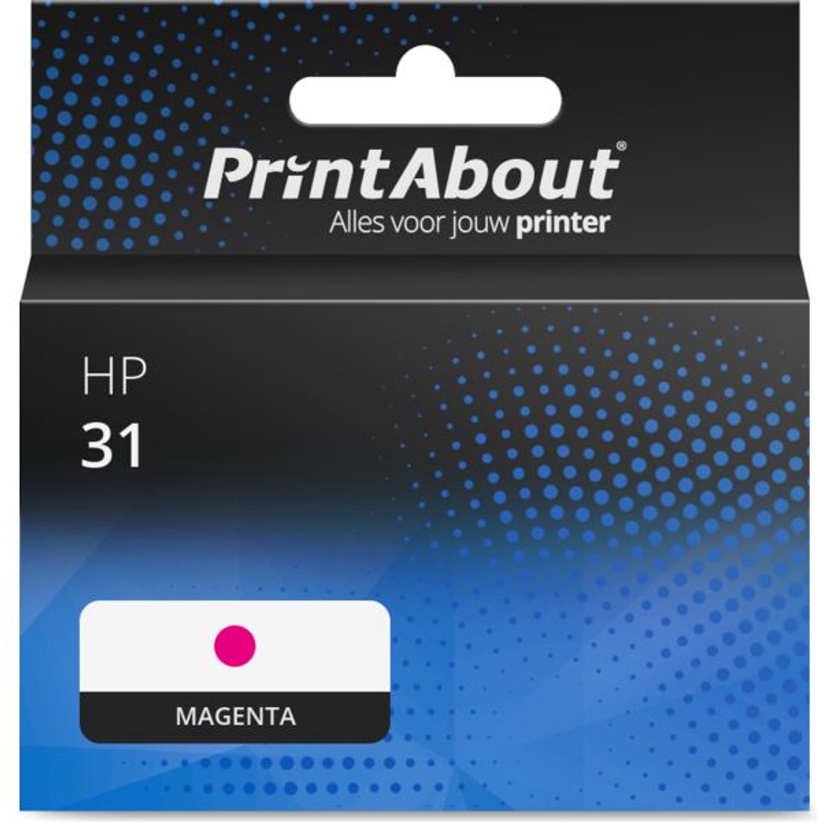 PrintAbout huismerk Inktcartridge 31 (1VU27AE) Magenta geschikt voor HP
