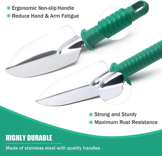 Tuingereedschapset - 10-Delige Premium Tuingereedschap Set met Opbergkoffer - Snoeischaar- Tuinset - Snoeischaar - Bloemenschaar - Voegenborstel - Plantenspuit - Hark - Tuin - tuingereedschap van Garden Prime — afbeelding 2
