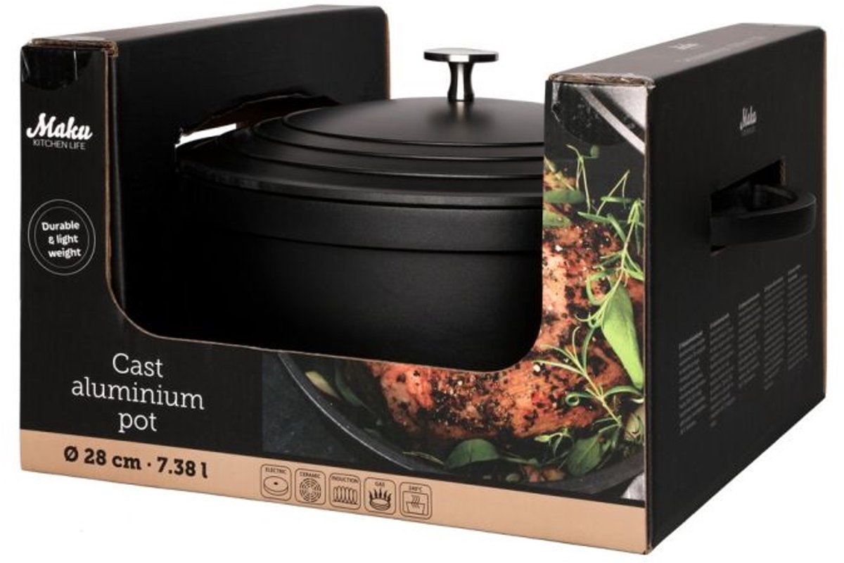 Maku Kitchen life Braadpan gegoten aluminium 28 cm