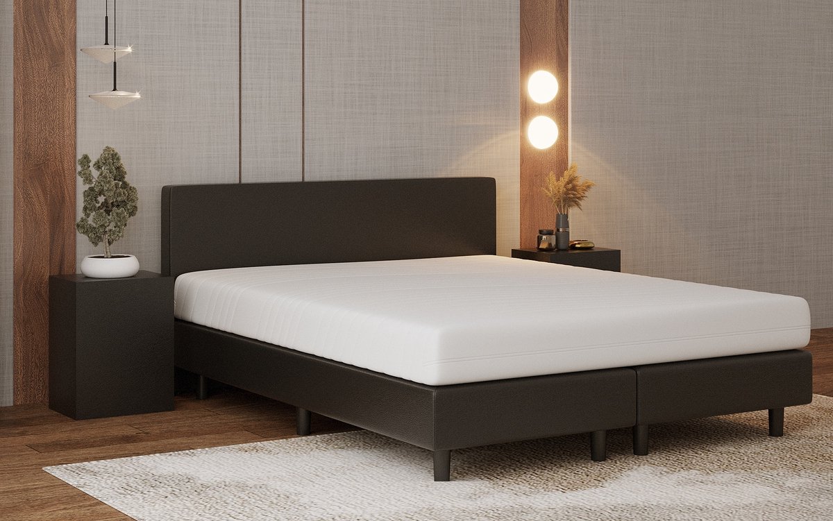 Nessa Nessa Bjorn Boxspring Pocketvering Leder - afbeelding 2