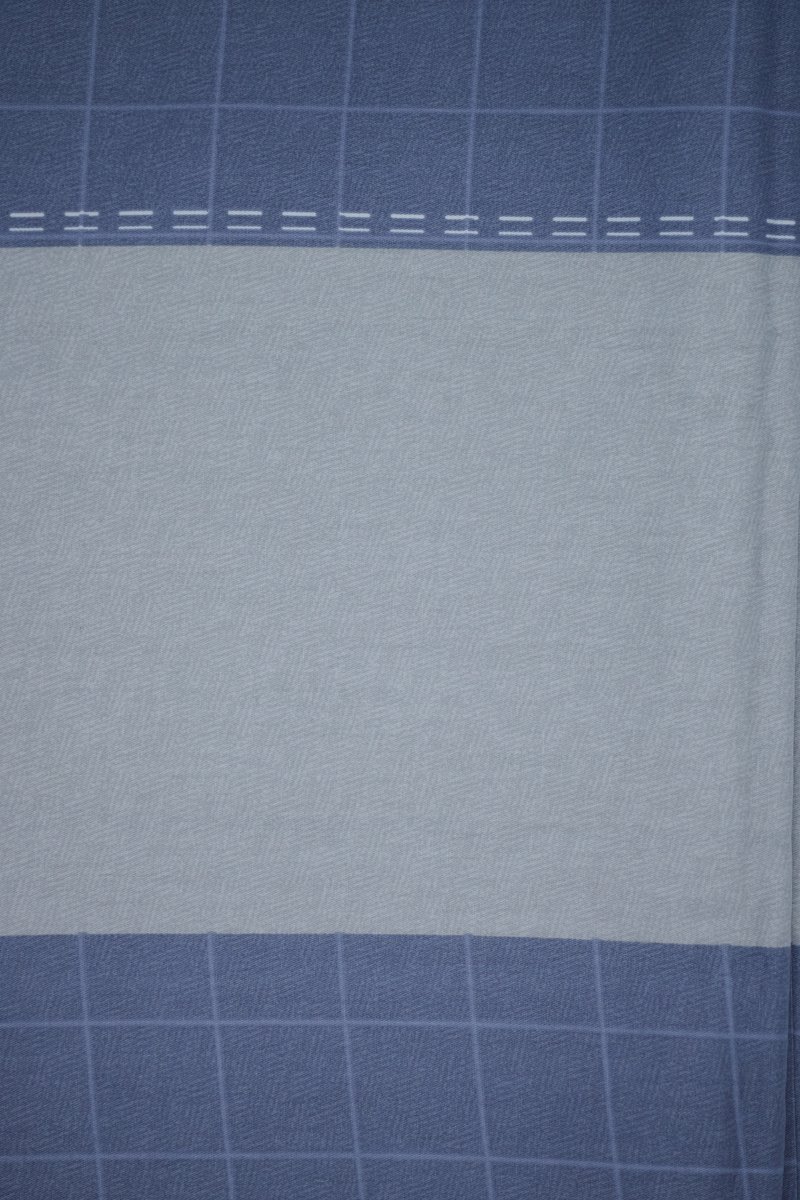 100% Katoen-Anti-allergie-Kussenslopen-40x80cm-Set van 2-Blauw/Grijs