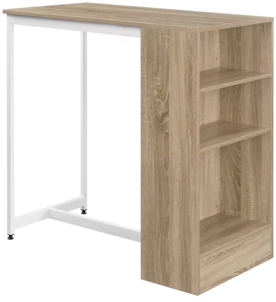 Temahome Aravis Table Bar Avec Rangements, Panneaux de Particules