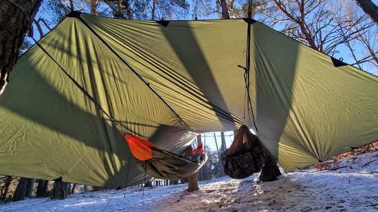 Bushmen Easy Tarp 400 x 400 cm van Bushmen — afbeelding 4