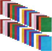 Belle Vous EVA Glitter Schuim Vellen (36 Pak) – A4-Formaat, 2mm Dik Geassorteerde Kleuren – Schuim Hobby Vellen voor DIY Kunst/Hobby Projecten, Kinderactiviteiten, Klaslokalen, Scrapbooken en Feesten