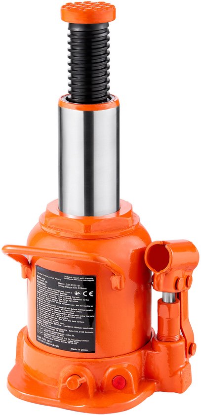 Cric hydraulique soudé de 20 tonnes (44 092 lb) avec une portée de levage de 6,69 à 12,6 pouces et une poignée en 3 parties, pour l'automobile, la réparation automobile et l'industrie