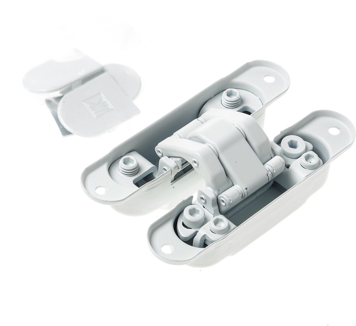 Atomika Slim K8060 verborgen scharnier, kleur wit, 30 minuten brandwerend, 60kg draagvermogen