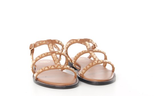 Ash Italia dames sandaal Polinesia naturel leder met gouden studs