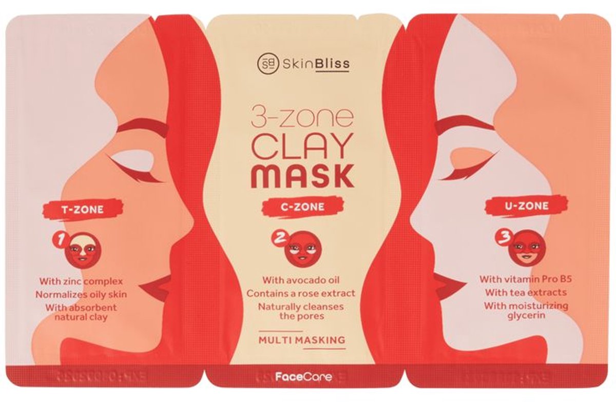 Skinbliss 3-zone Clay Mask