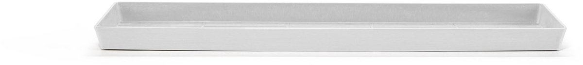 Ecopots Saucer Rectangular - Pure White - 78,9 x 20 x H4 cm - Rechthoekige witte onderschotel met waterreservoir