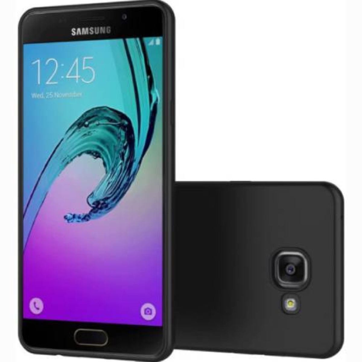 MYWAY, Hoesje Geschikt voor Samsung Galaxy A5 TPU POLYGAB, Zwart