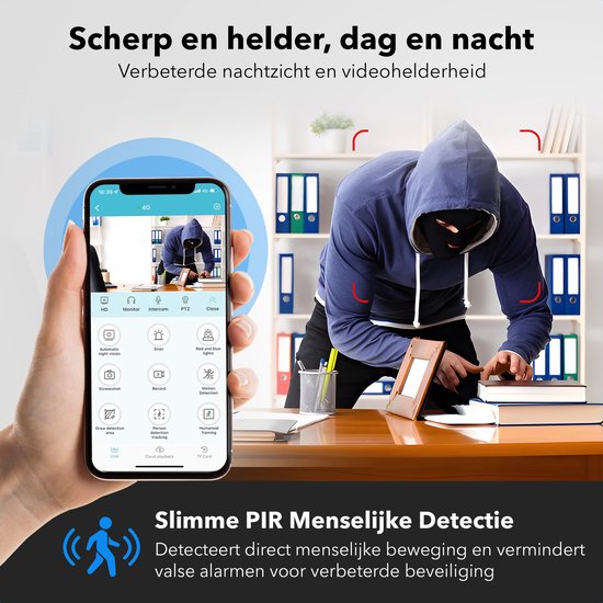 Verborgen WiFi Camera - HD 1080P Mini Spion Camera met Nachtzicht en